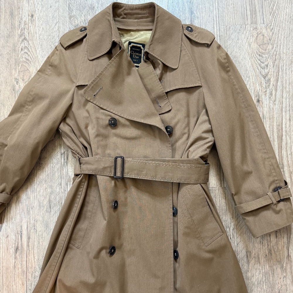 Vintage Christian Dior Trench Coat